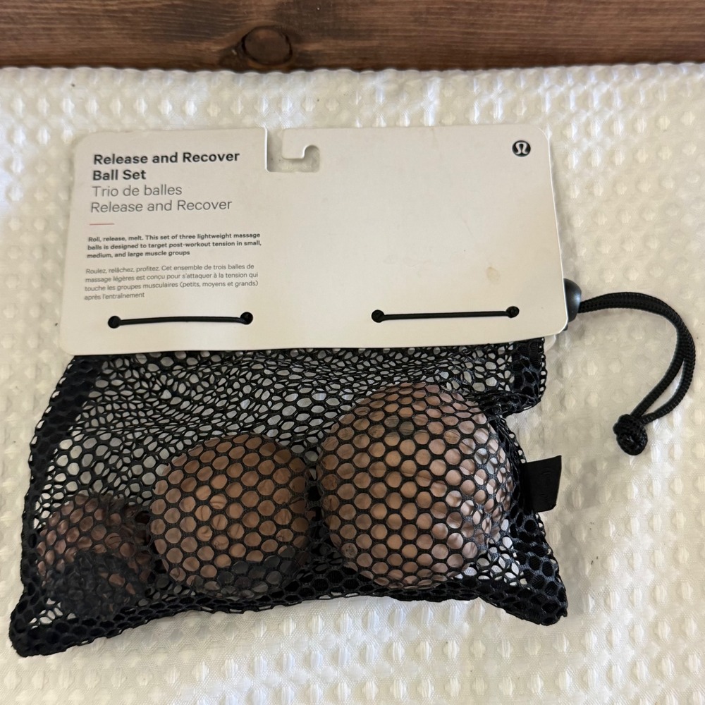 Lululemon Release and Recover Ball Set of 3 Pack Massage Balls Brand New